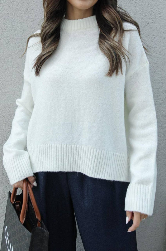 Soft knit white